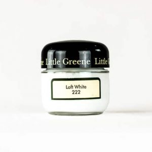 Little Greene Wandfarbe Tester Loft White 222