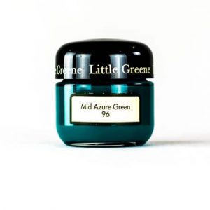 Little Greene Wandfarbe Tester Mid Azure Green 96 Dunkeltürkis Türkis