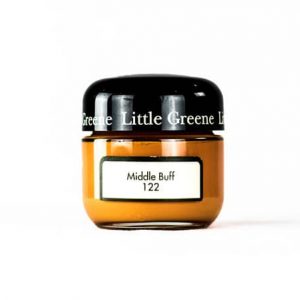 Little Greene Wandfarbe Tester Middle Buff 122 Farbe Orange Dunkel
