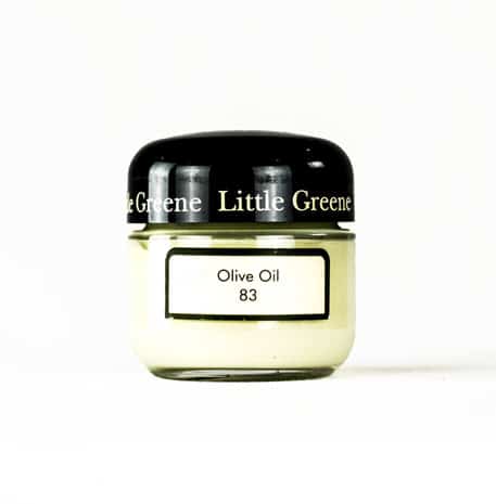 Little Greene Wandfarbe Tester Olive Oil 83 Hellgrün Grün