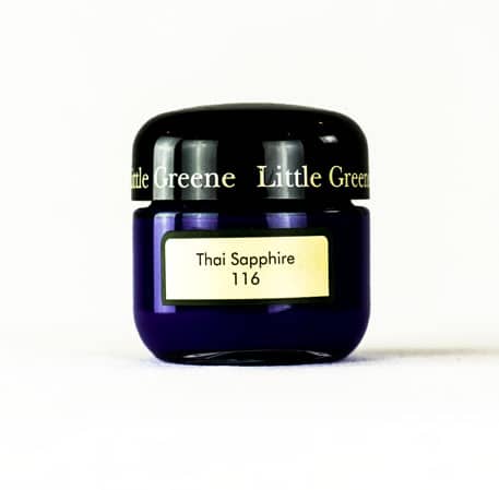 Little Greene Wandfarbe Tester Thai Sapphire 116 Dunkelblau Blau Wandfarbe Wand Farbe