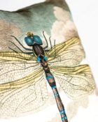 Designers Guild Kissen Dragonfly Blau-Türkis Libelle Blau Insekt Wolken Dekokissen