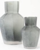 Guaxs Vase Kahulu Medium Grau Deko Grey Silbergrau Handgefertigt