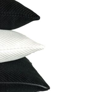 Kissen Struktur Schwarz Weiß Beige