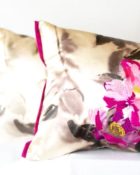 Designers Guild Kissen Lisse Amethyst Rosé Pink Muster Blumen Rechteck Gelb