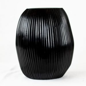 Guaxs Vase Nagaa Large Schwarz