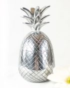 Richmond Deko-Figur Ananas Silber Deko Dekoration Frucht Aufbewahrung Blume