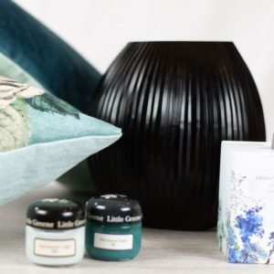 Deko Set “SEA Lover“ Wandfarbe Vase Duftkerze Kissen Dekoration