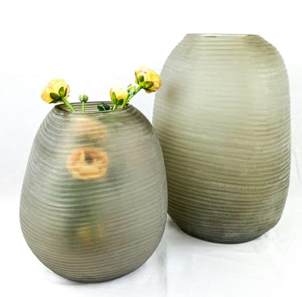 Guaxs Vase Patara Smokegrey Glasvase hochwertiges Unikat