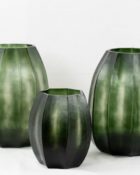 Guaxs Vase Koonam grünes Glas grüne Vase hochwertig