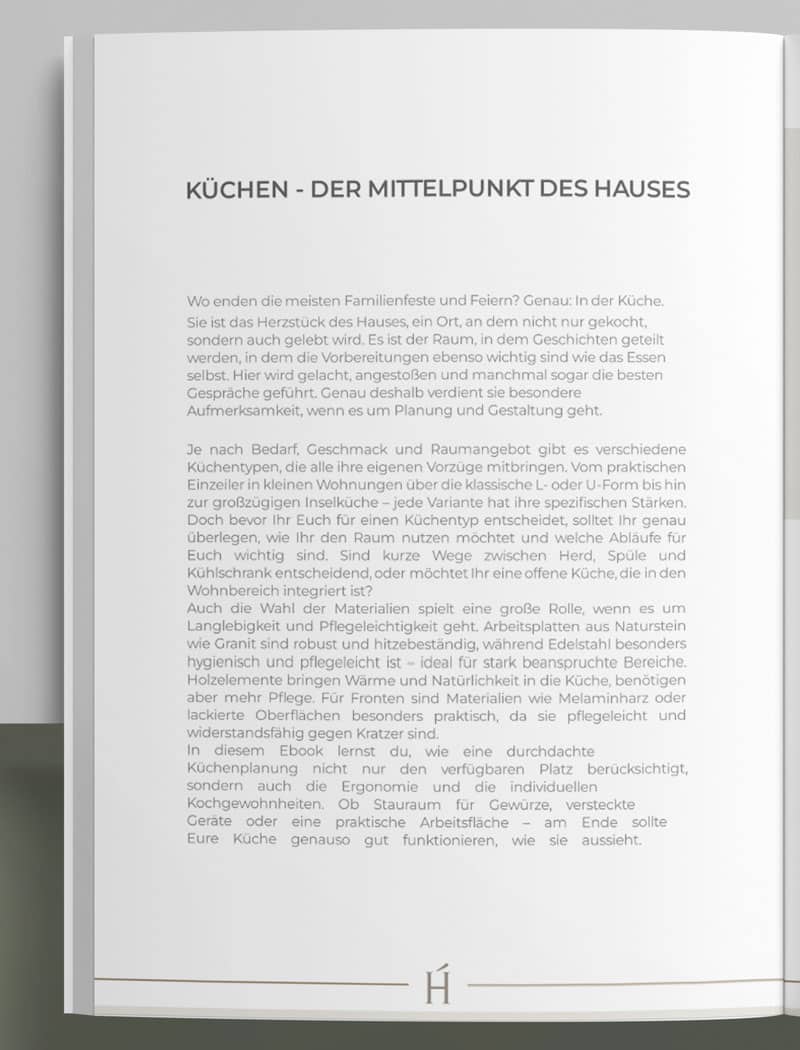 Traumküche Planen Inhalt Beschreibung E-Book