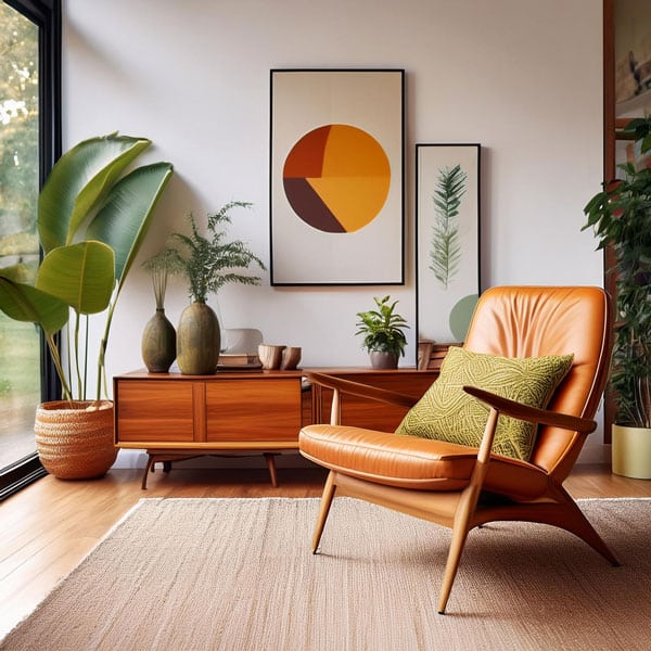 mid century lounge stil