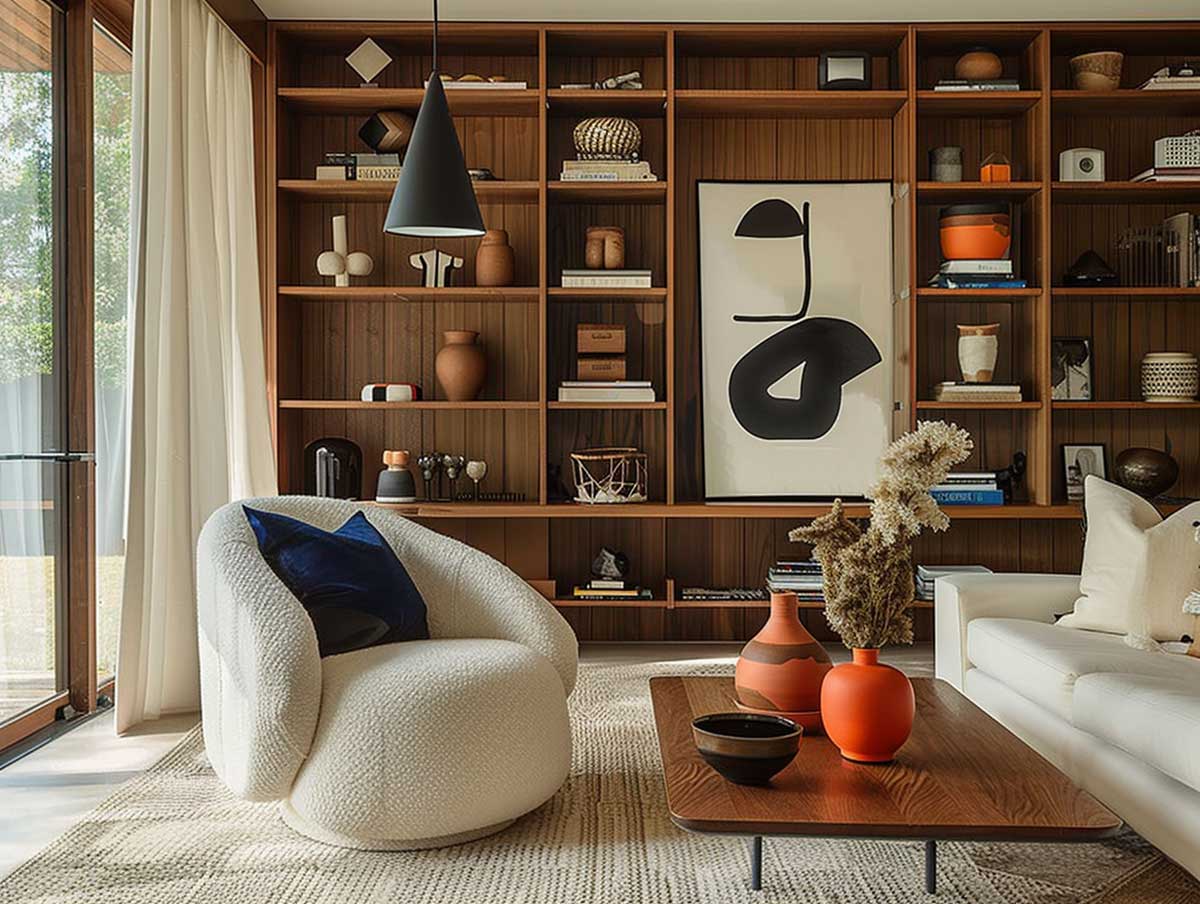 Midcentury3 einrichten wohnung midcentury stil regal und sessel