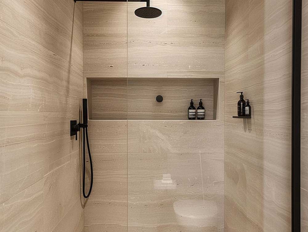 Travertin-1 Badezimmer Ideen Travertin Dusche