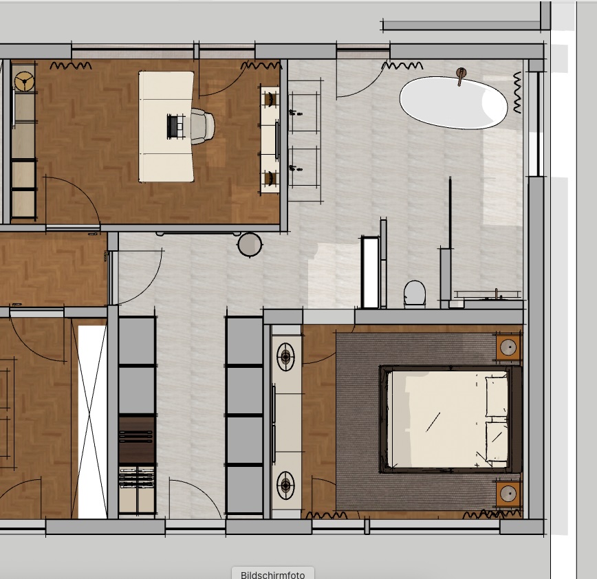 Screenshot grundriss schlafzimme rmit ankleide und bad