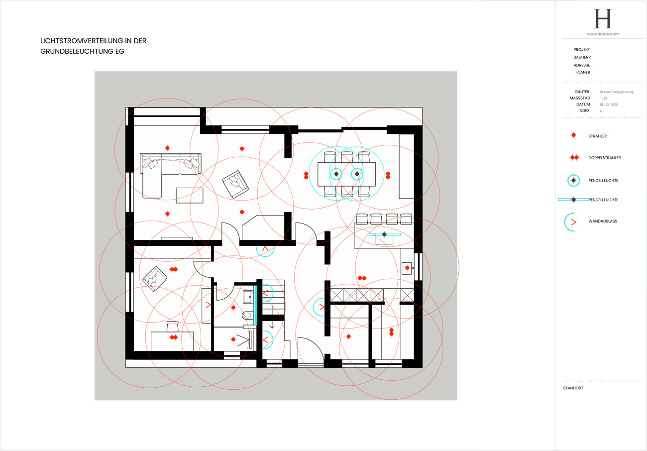 Lichtplan-2 Lichtplan Grundriss