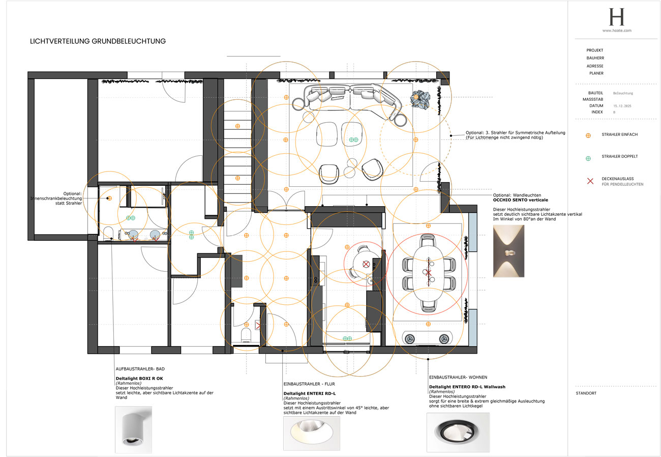 Lichtplan-3 Lichtplanung offener Grundriss