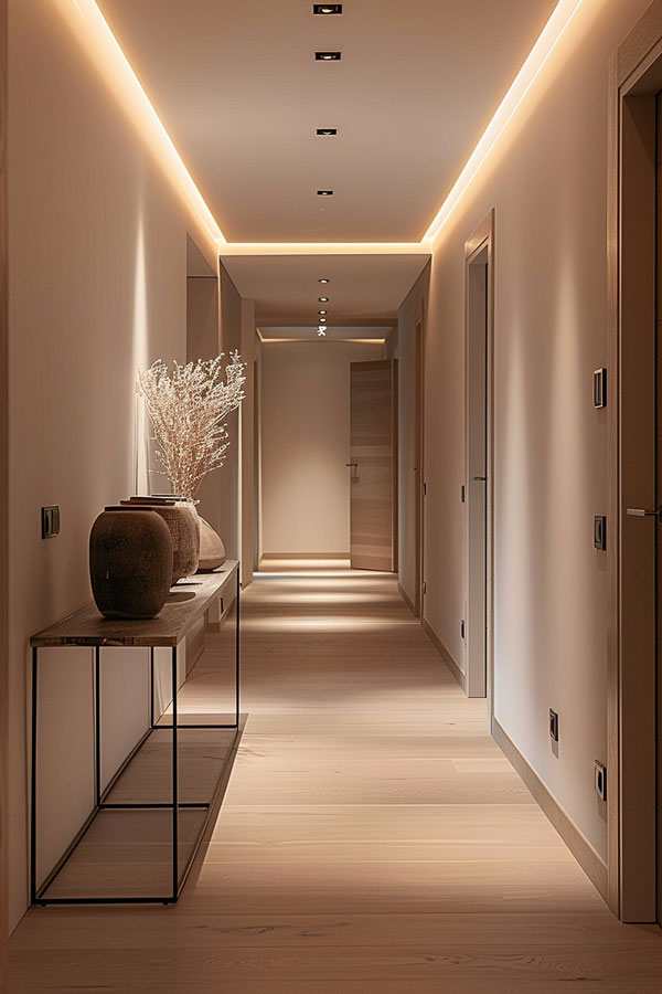 Lichtplanung-Flur-2 Flur mit ausgewogener Beleuchtung