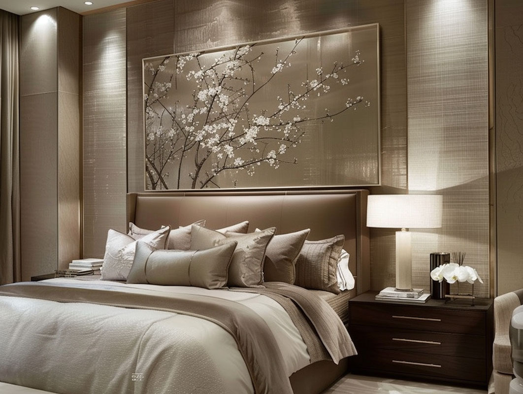 u7811531876_httpss.mj.runqP3BNrRKMIw_Sophisticated_modern_bed_025b453e-ea32-419a-a3c8-1df1af141314_1 schlafzimmer in beige taupe gross